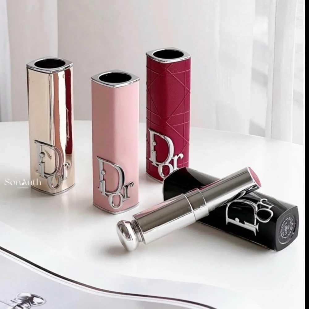 Dior Lipstick Case- NIB in Pink Blush with Silver Logo